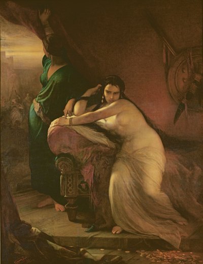 Il rimorso di Dalila, 1862 da Louis Gallait